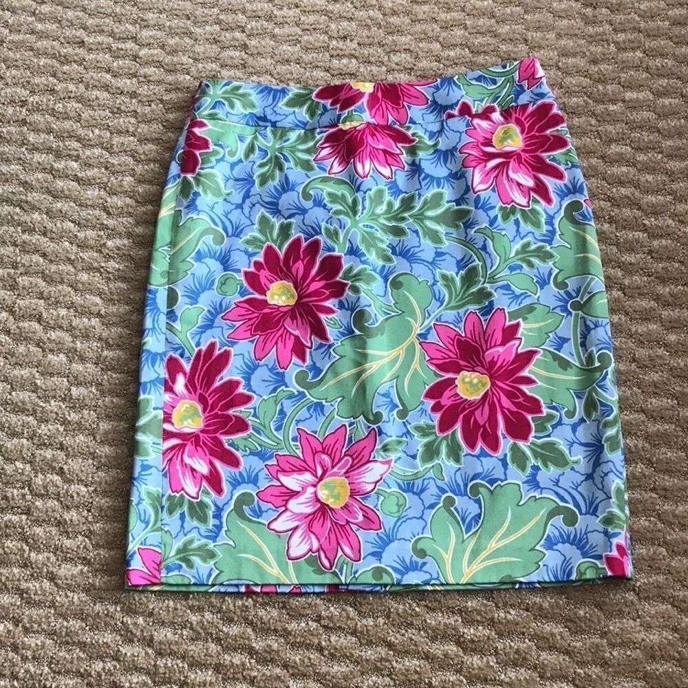 ❤️Talbots Floral Pencil Skirt 6P